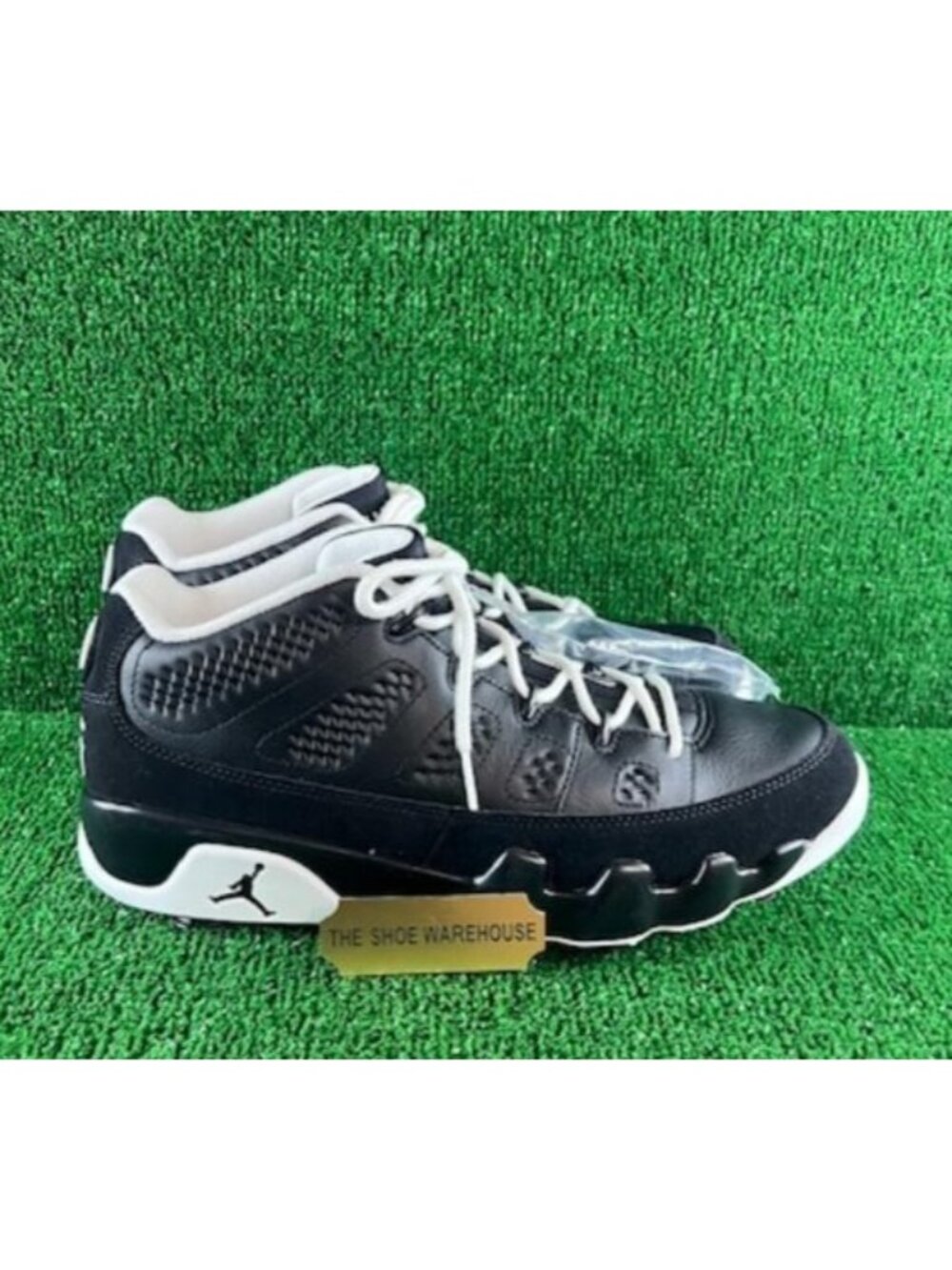 Men Nike Air Jordan 9 Low G Golf Cleat NGR Barons Black #45 FN6930-001 Size 8
